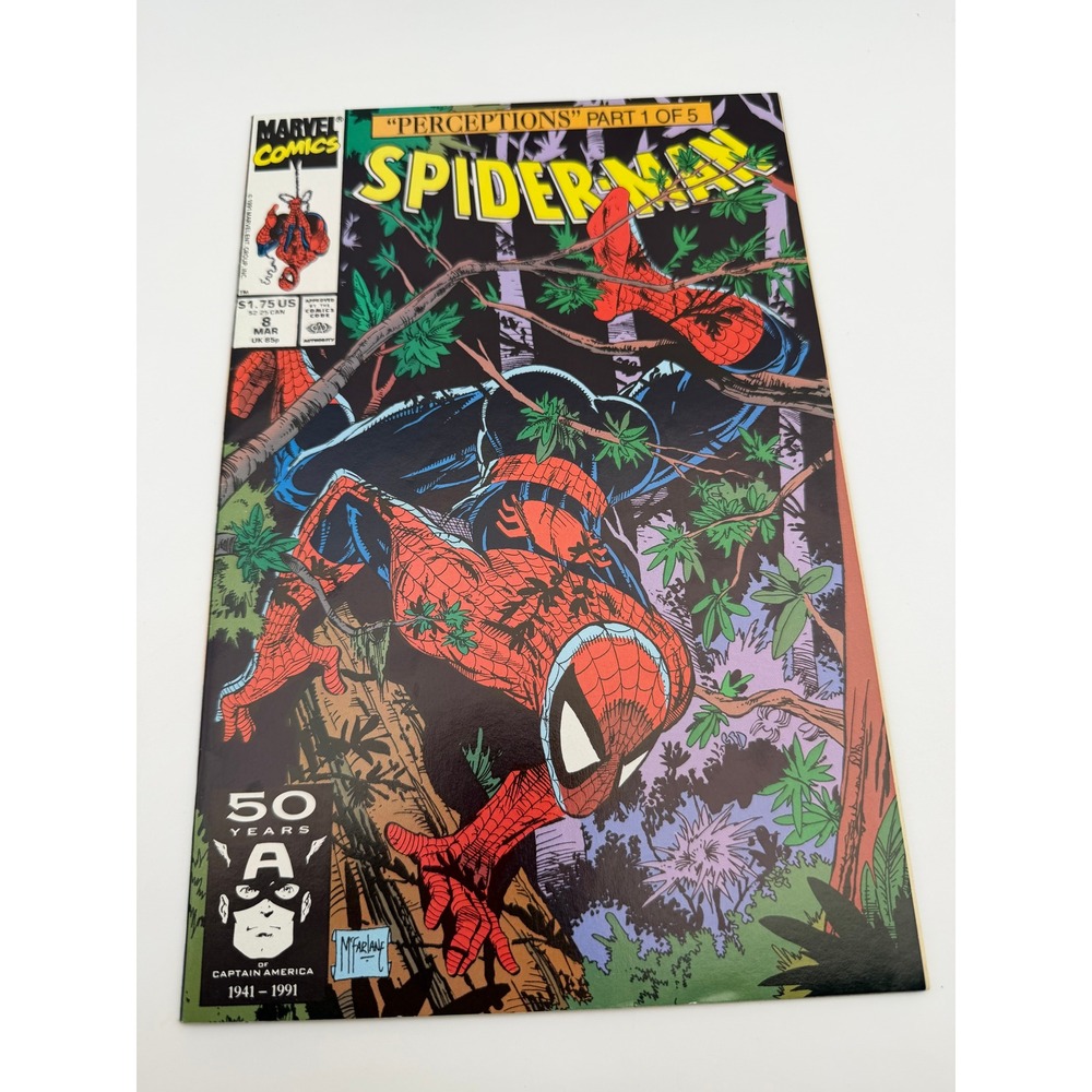 Marvel Comics Spider-Man 8 March 1991 Todd McFarlane Perceptions Part 1 of 5